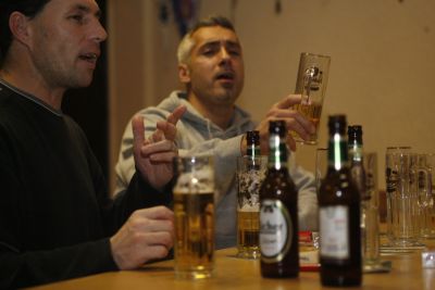 After-Work-Party oder Tradiotionelles Austrinken im Vereinsheim des FV Biebrich 02 (16. 01. 2010)