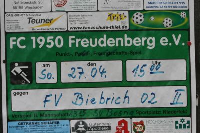 Ausw&auml;rtsspiel beim FC Freudenberg