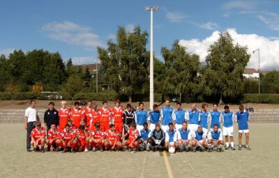 Die Teams des FSV Mainz 05 und des FV Biebrich 02